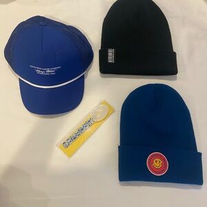Dutch Bros Blue and Black Hat Set